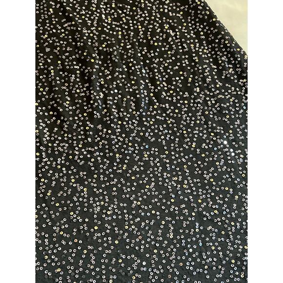 Express black dream‎ weight cotton scoop neck sequin dress size extra small ￼ - Picture 5 of 6